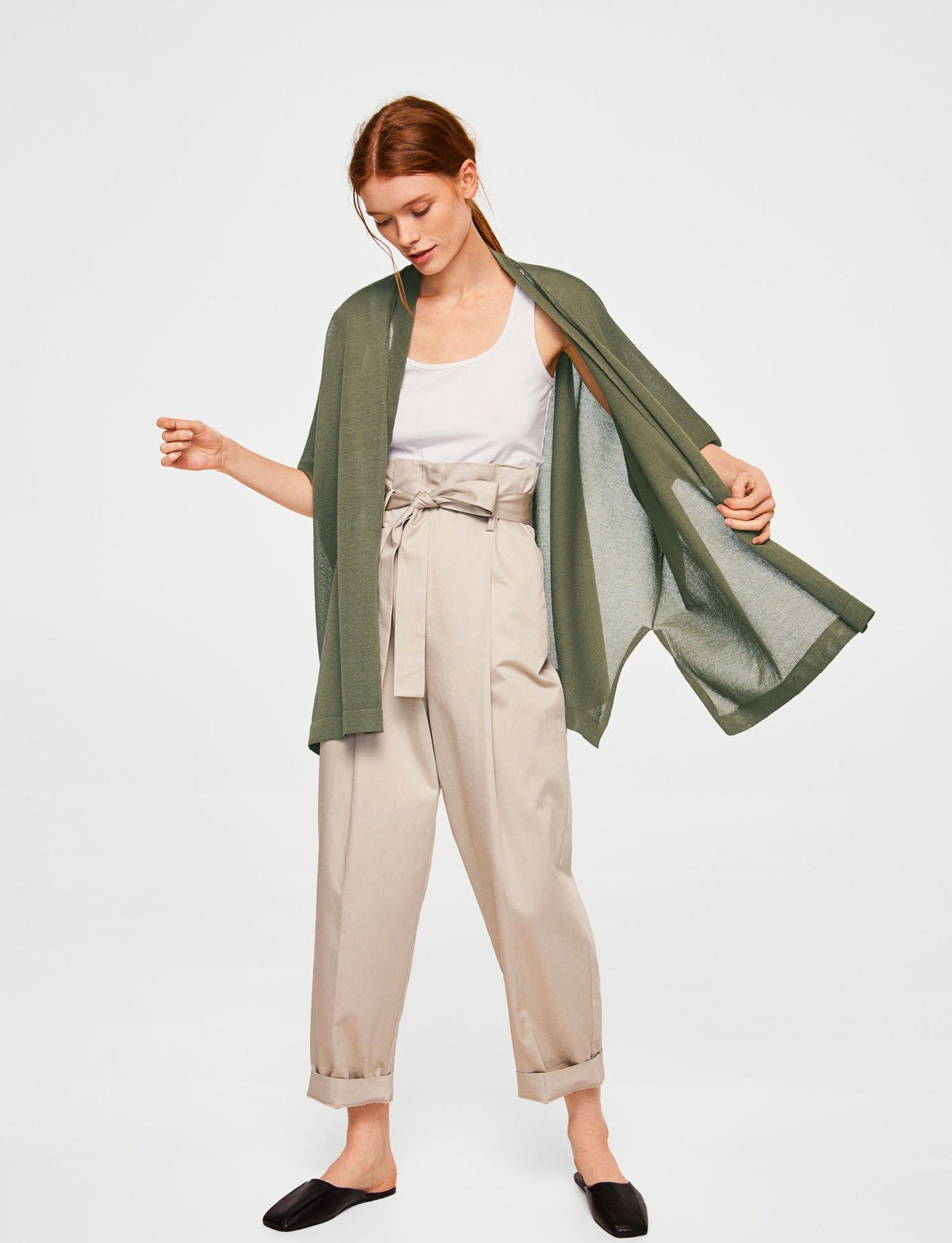 Fine-knit cardigan