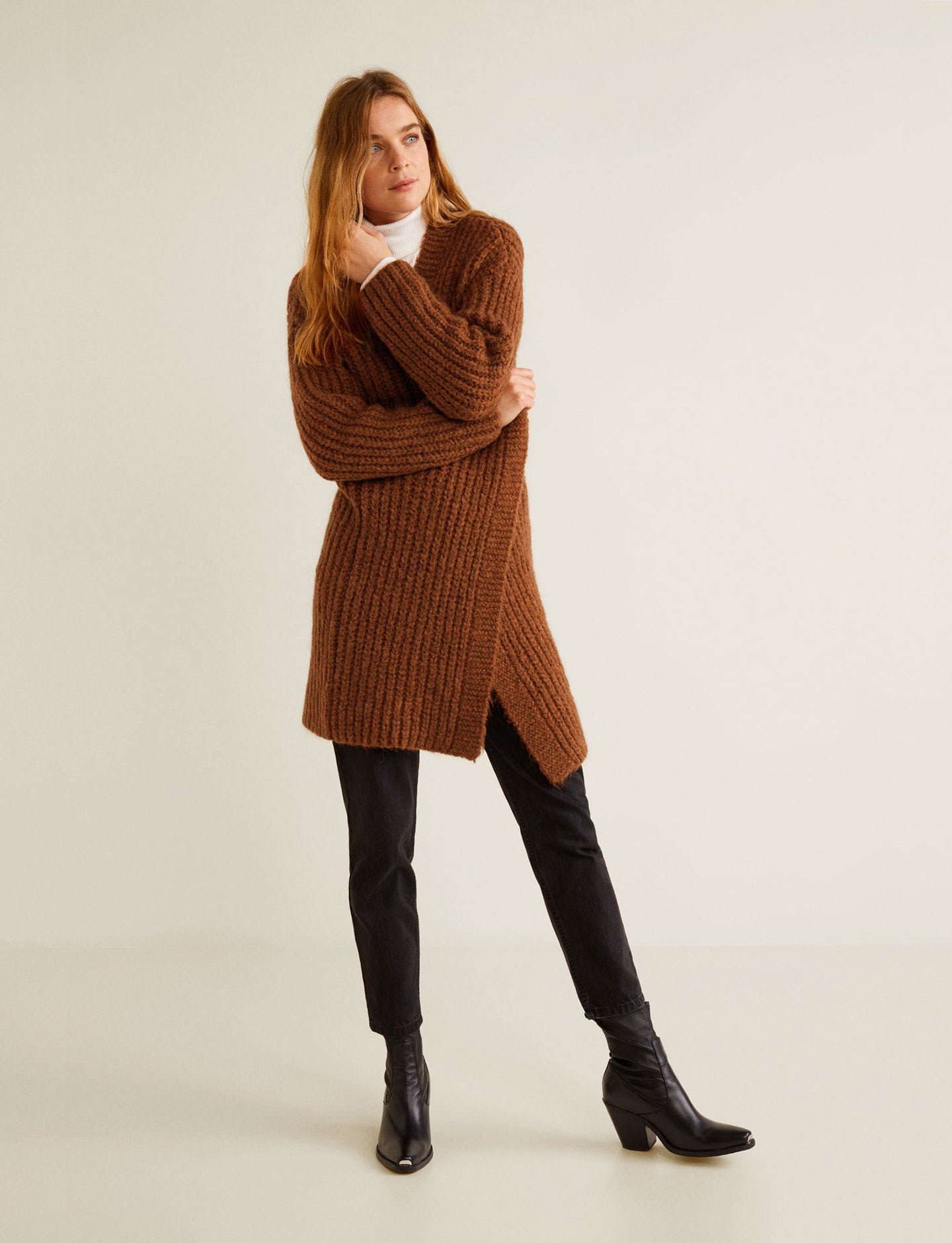 Camp-collar blouse